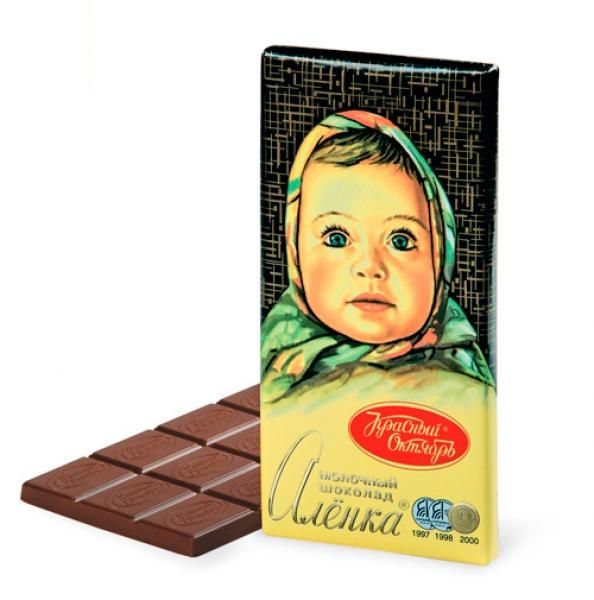 Шоколад Аленка  Красный Октябрь  90г - интернет-магазин Близнецы