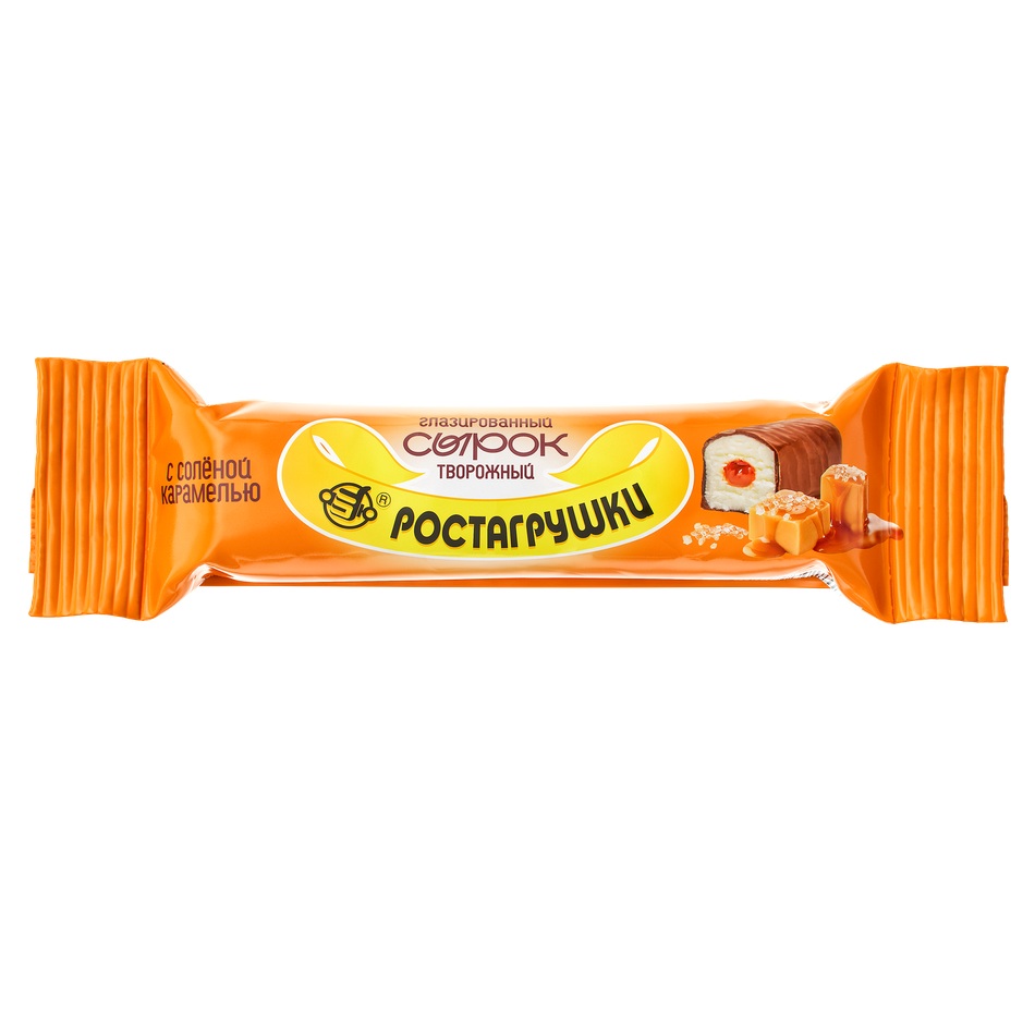 Сырок творож 10% соленая карамель Ростагрушки  40г шт      - интернет-магазин Близнецы