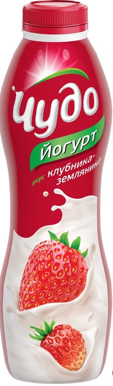 Йогурт 2.4% Чудо питьевой клубника-земляника  Лианозово   680г-690г шт - интернет-магазин Близнецы