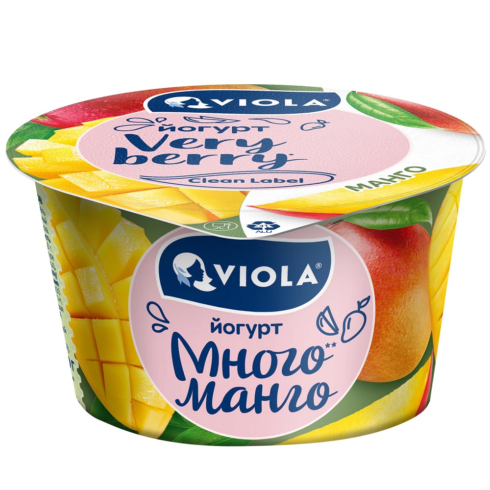 Йогурт 2.6%  Виола манго 180г шт - интернет-магазин Близнецы