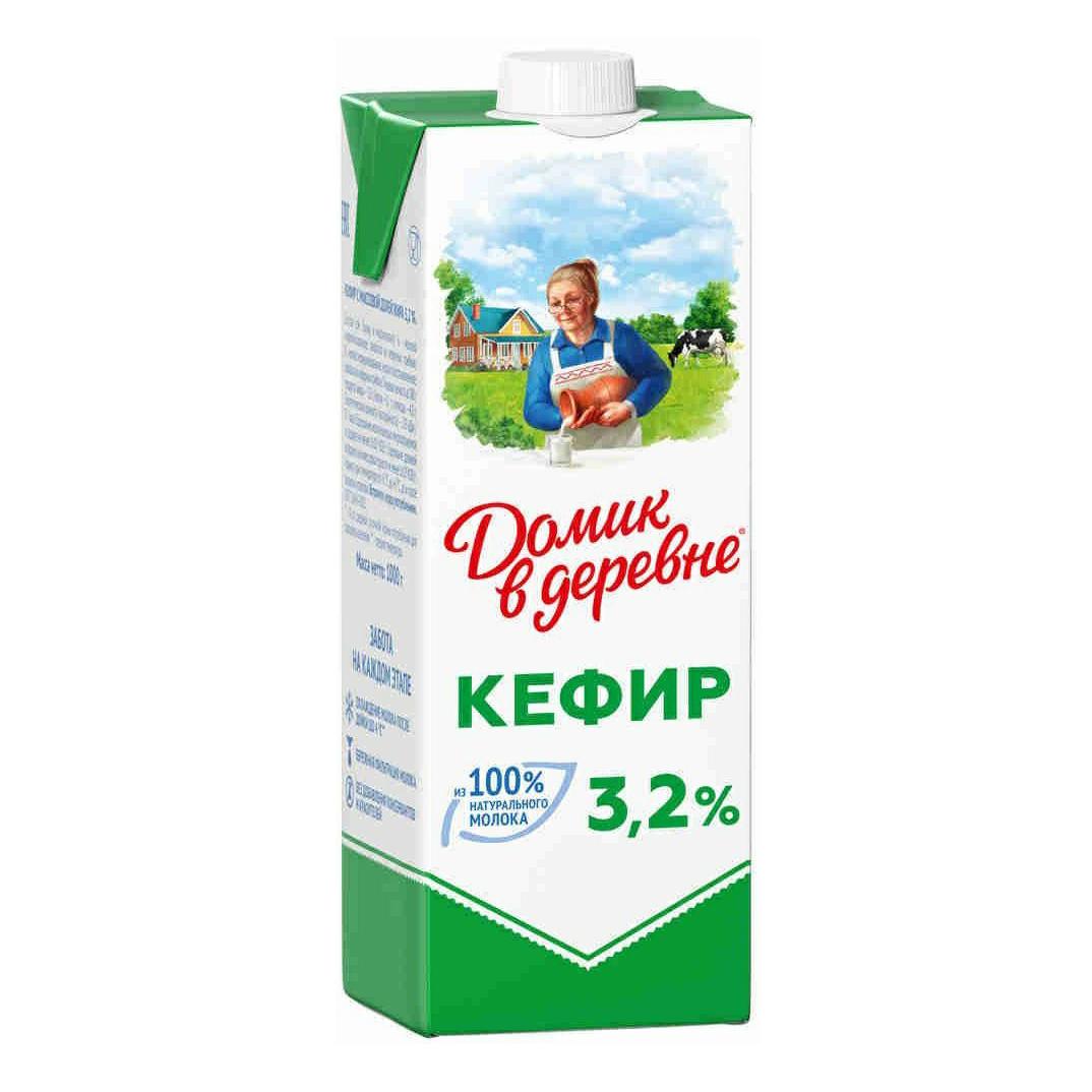Кефир 3.2% Домик Лианозово  900г шт          - интернет-магазин Близнецы