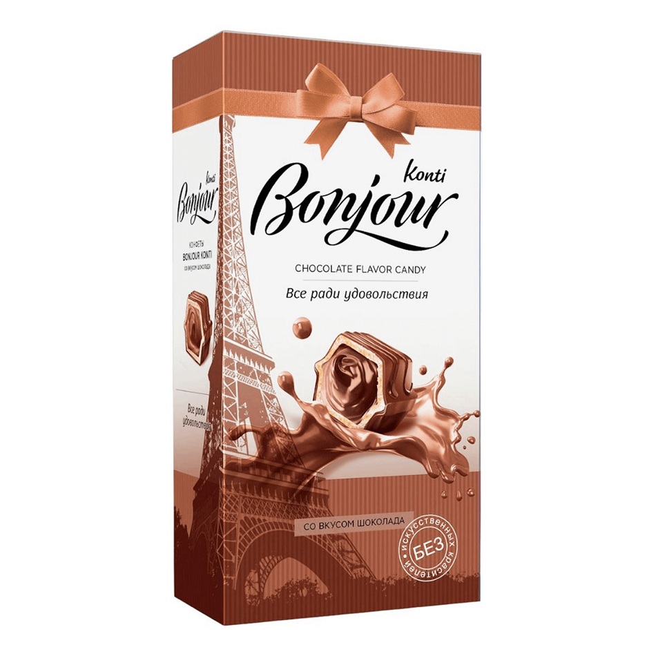 Шокол.набор Конти Bonjour вкус шоколад 80г - интернет-магазин Близнецы