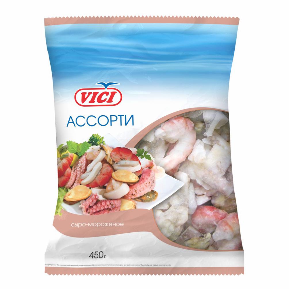Ассорти из морепр с м  Vici  450г - интернет-магазин Близнецы