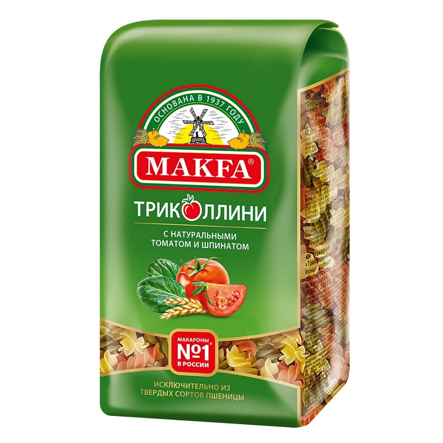 Макар изд Макфа Триколлини спирали 450г шт - интернет-магазин Близнецы