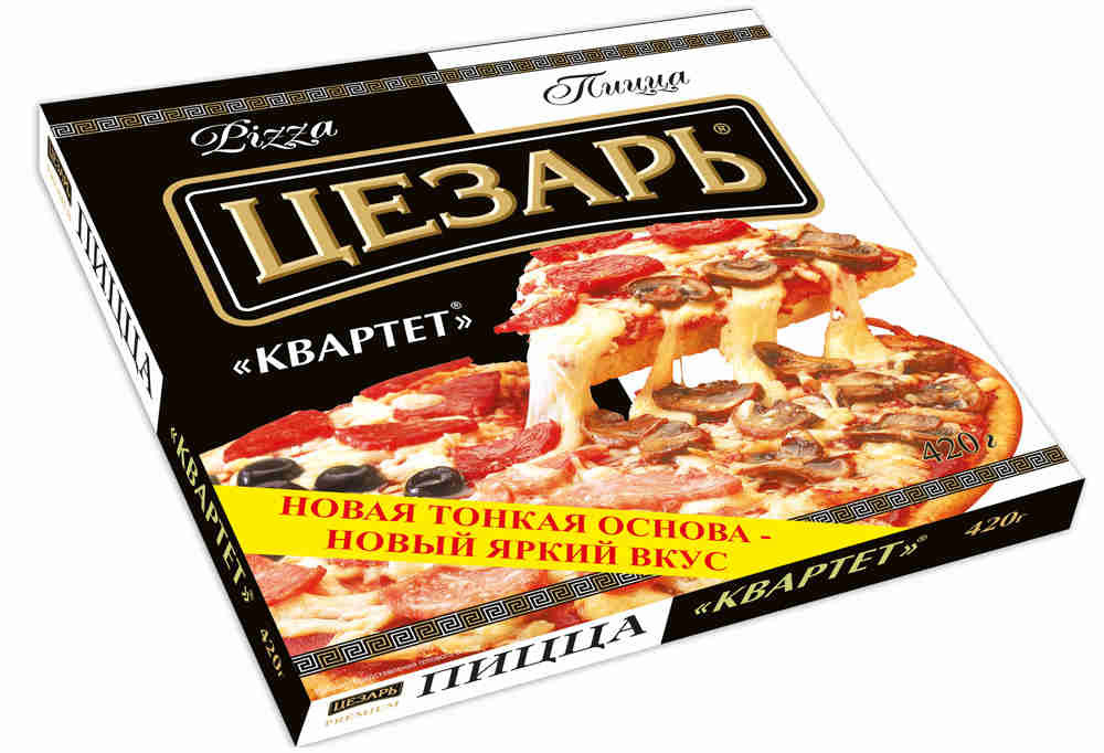 Пицца Цезарь квартет  Морозко  420г - интернет-магазин Близнецы