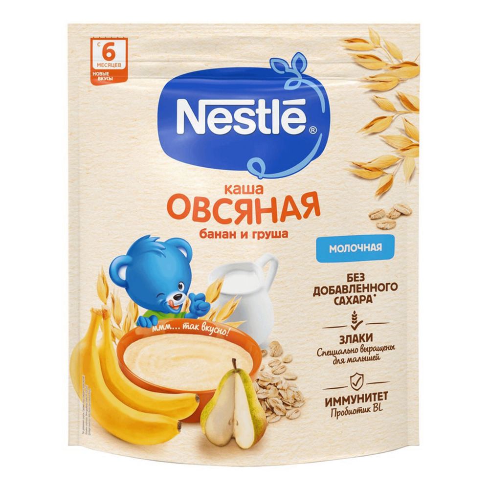 Д.п Каша Нестле овсяная молочная банан груша 200г шт - интернет-магазин Близнецы