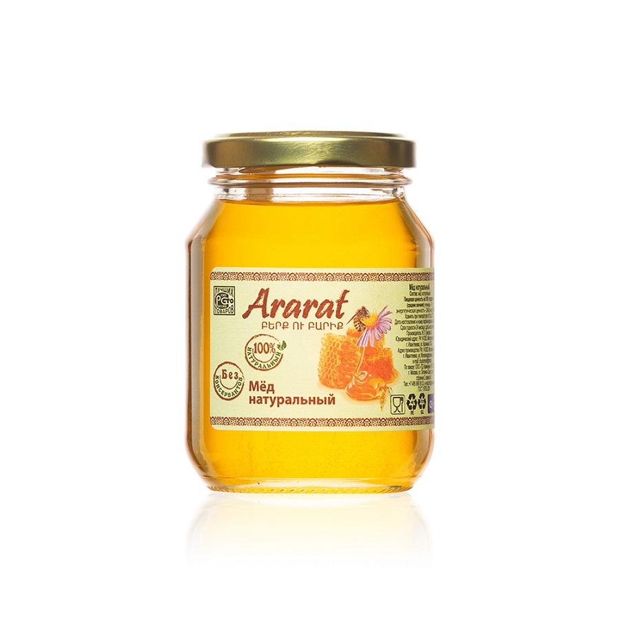 Мед натур Цветочный  Арарат  350г ст бан - интернет-магазин Близнецы
