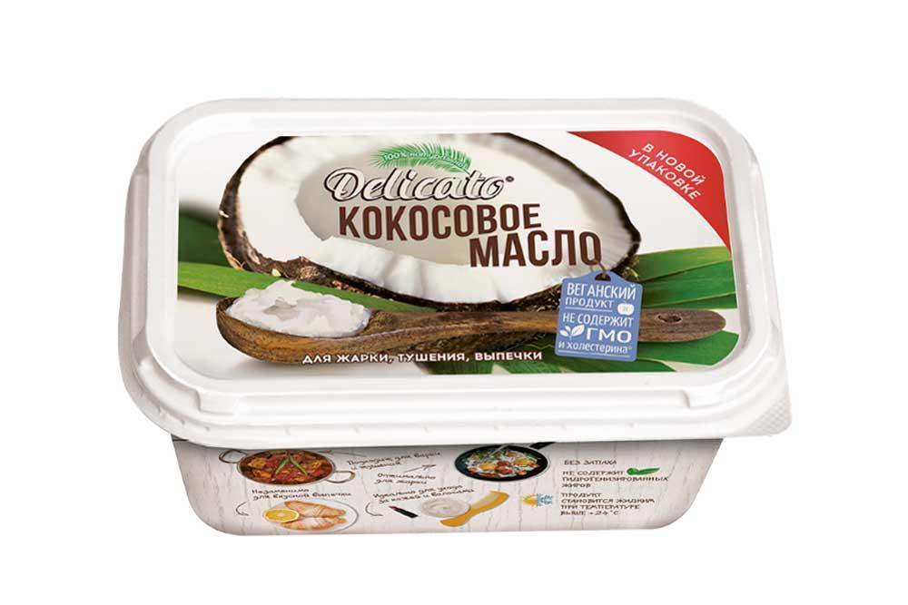 Масло Delicato кокосовое раф дезодорированное 200 гр пл б - интернет-магазин Близнецы