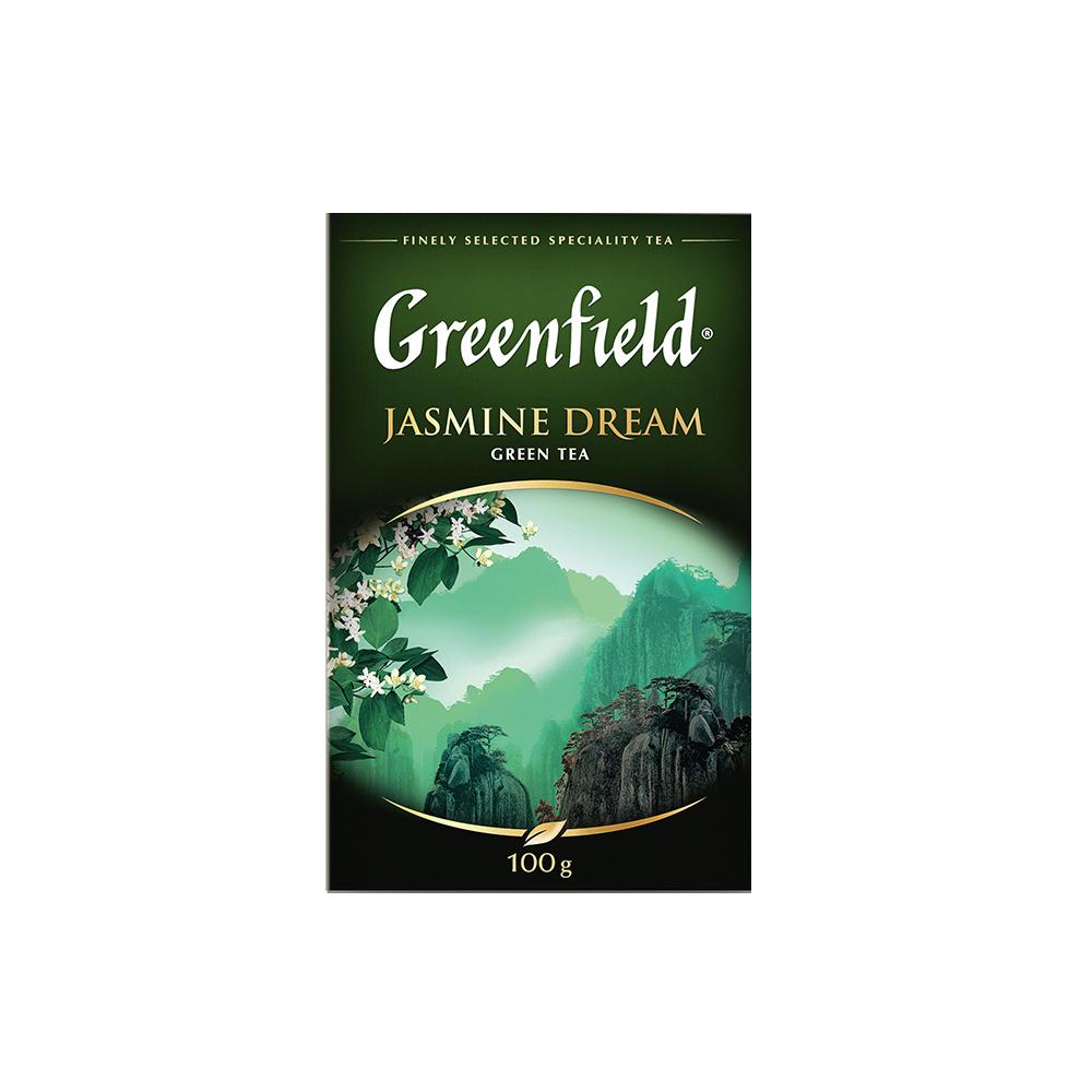 Чай Гринфилд Жасмин Дрим зеленый 100г - интернет-магазин Близнецы