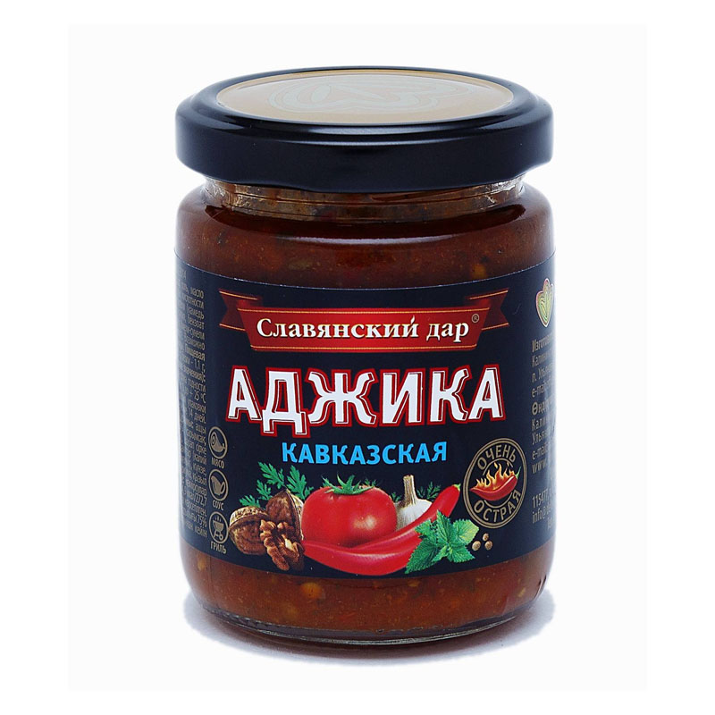 Соус Славянский дар Аджика Кавказская 170г - интернет-магазин Близнецы