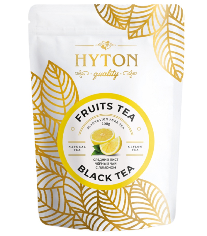 Чай Hyton Fruits Tea с Лимоном черн 200г - интернет-магазин Близнецы