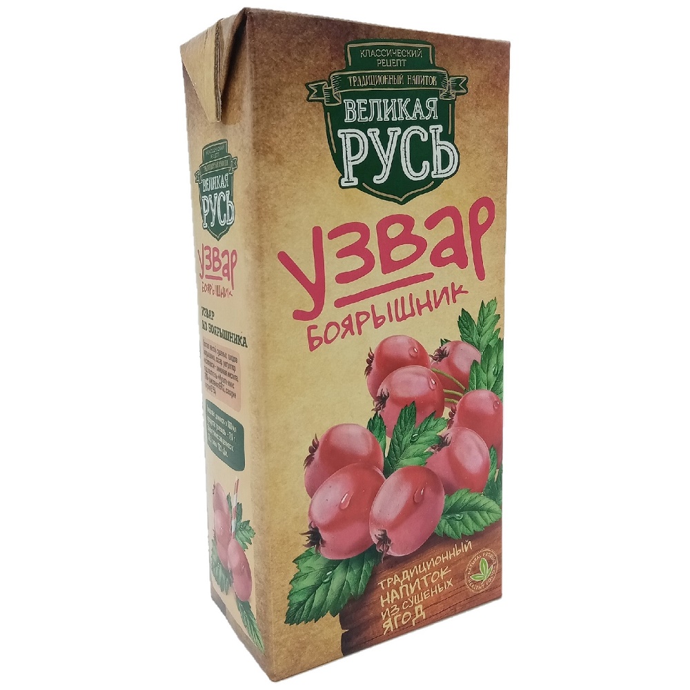 Узвар Великая Русь Боярышник 1.0 л - интернет-магазин Близнецы