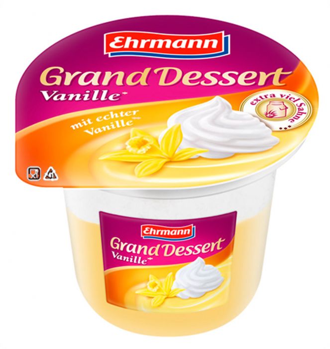 ***Пудинг Гранд Десерт со взбит сливк ваниль 200г шт - интернет-магазин Близнецы