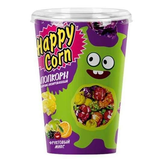 Попкорн Happy Corn фруктовый микс 85г - интернет-магазин Близнецы