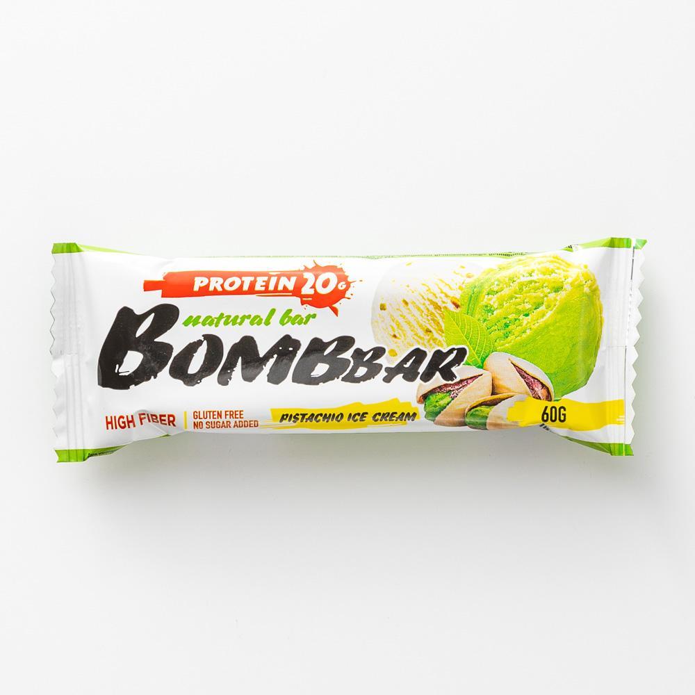 Батончик BOMBBAR протеиновый Фисташковый пломбир 60г - интернет-магазин Близнецы