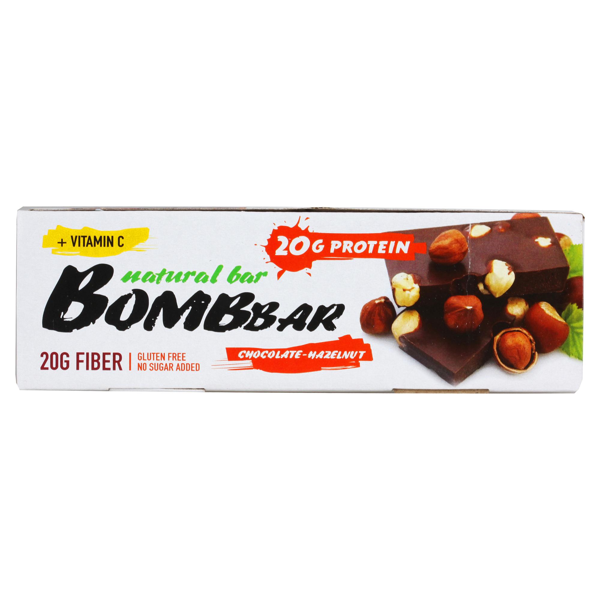 Батончик BOMBBAR протеиновый Шоколад-фундук 60г - интернет-магазин Близнецы