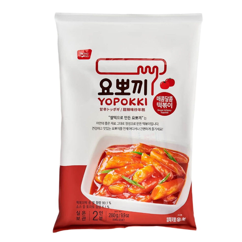 Рисовые Топокки с Остро-Сладким соусом быс пр 280г  Корея  - интернет-магазин Близнецы
