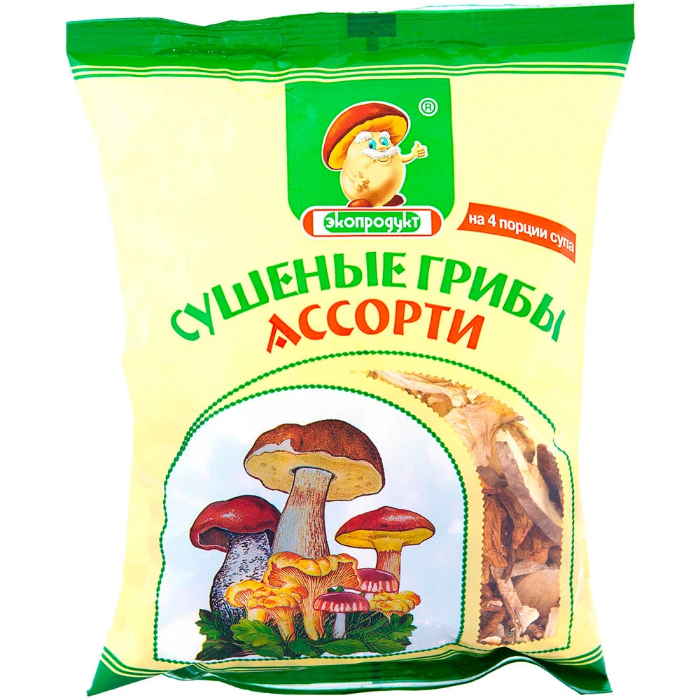 Грибы Ассорти сушен  Экопродукт  50г - интернет-магазин Близнецы