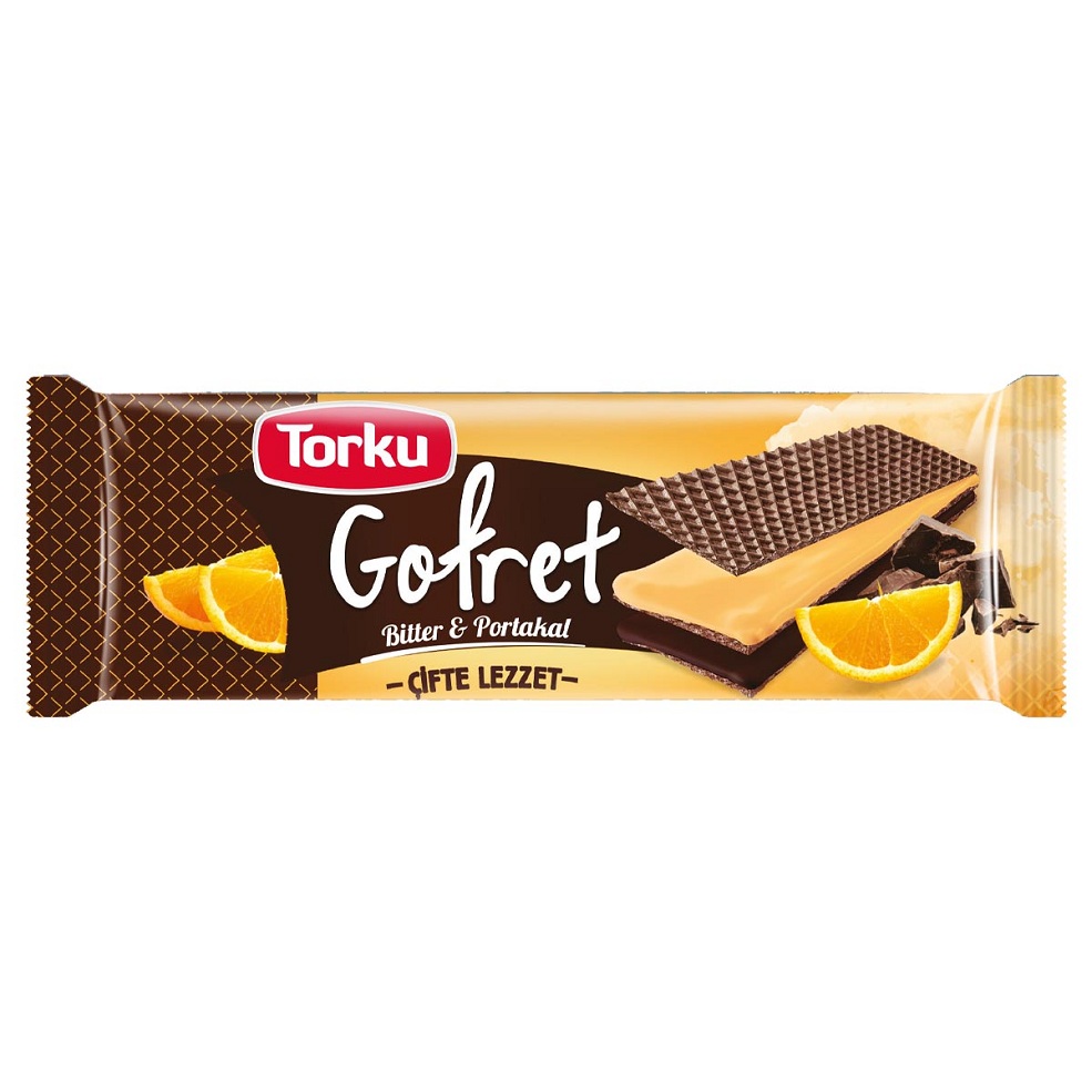 Вафли Torku Апельсин-Шоколад  Турция  142г шт - интернет-магазин Близнецы