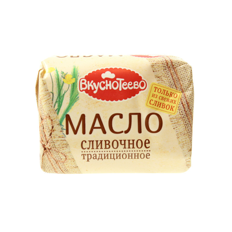 Масло слив Традиционное Вкуснотеево 82.5%  Воронеж  200г   m.i.  - интернет-магазин Близнецы