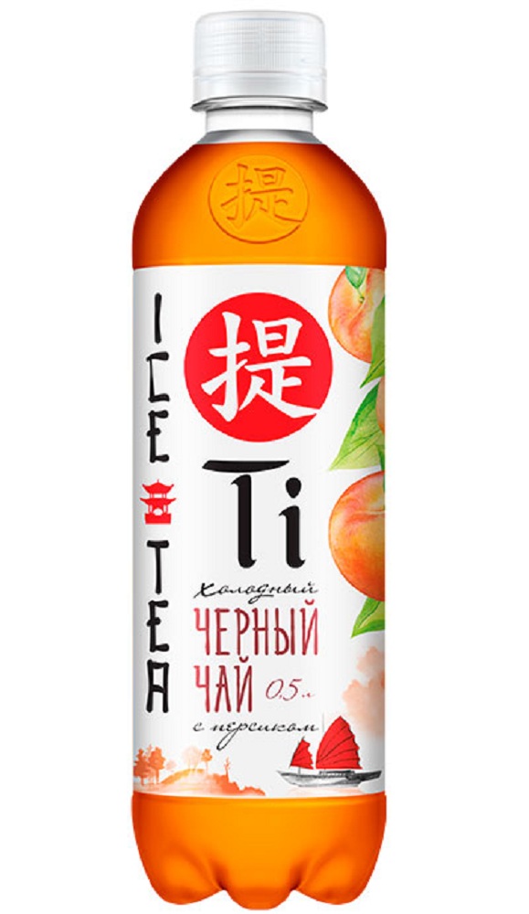Напиток Холодный черный чай со вкусом персика 0.5 л - интернет-магазин Близнецы