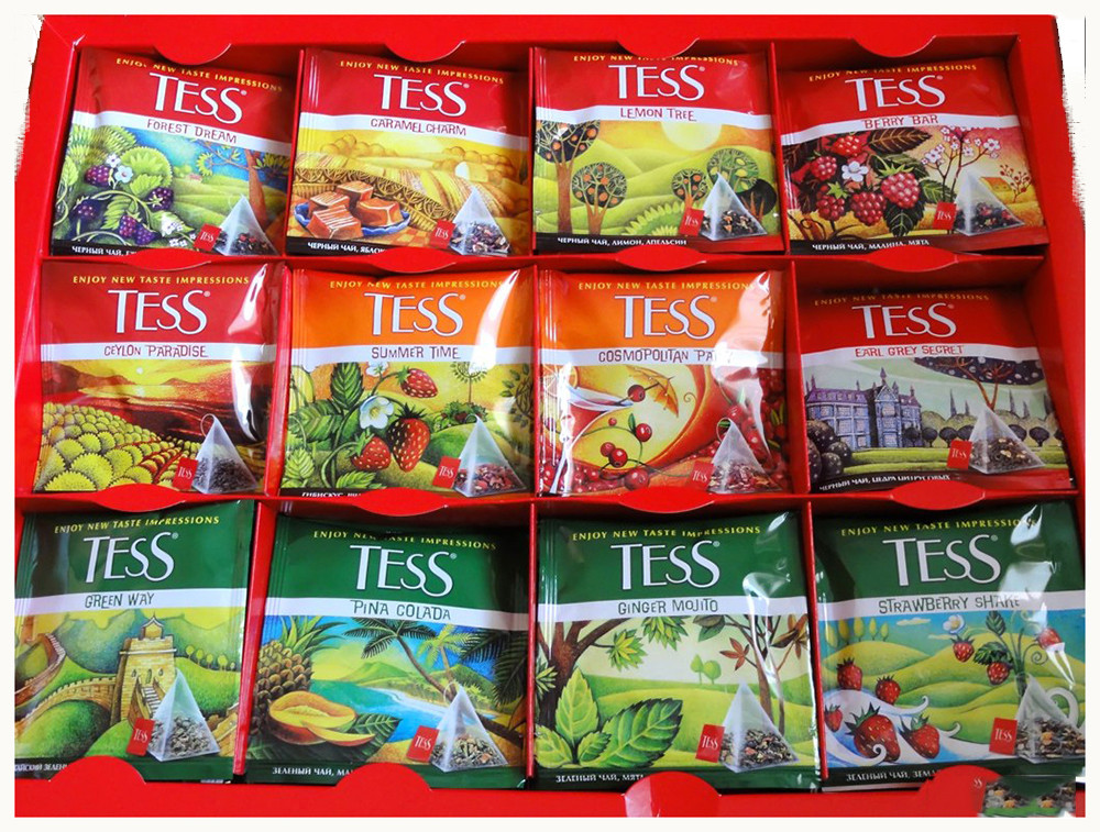 Чай Тесс подар набор (12 видов чая) 100г - интернет-магазин Близнецы