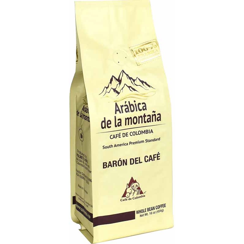 Кофе Арабика де ла Монтана Колумбия Барон зерно 454г - интернет-магазин Близнецы