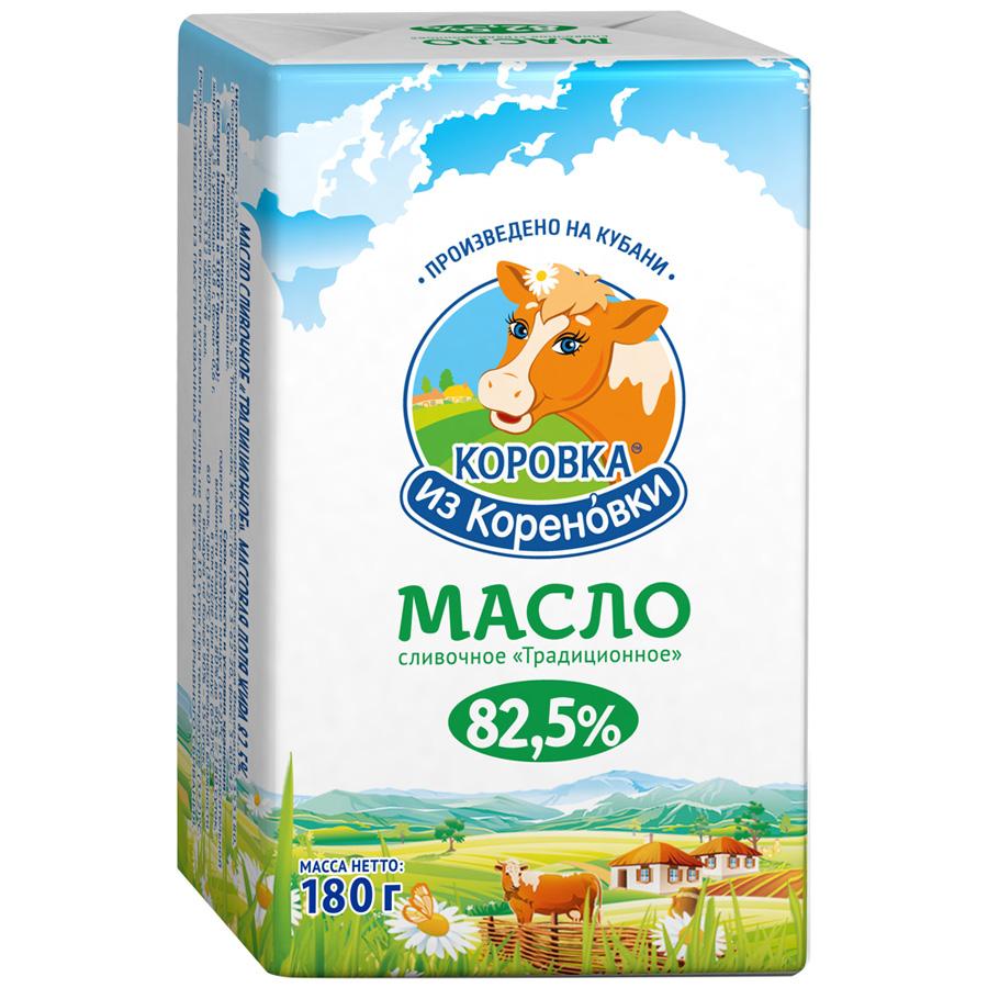Масло сладкослив 82.5% ГОСТ Коров из Коренов 170гшт - интернет-магазин Близнецы
