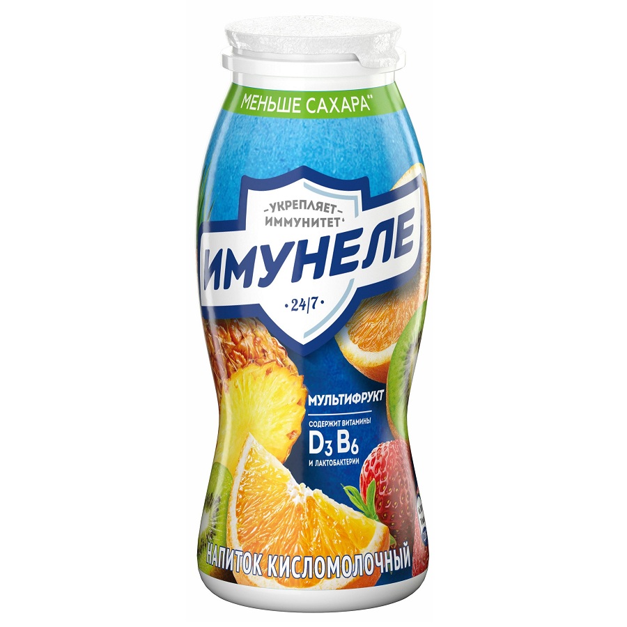 Напиток Имунеле Нео 1.2% мультифрукт  Лианозово  95мл шт - интернет-магазин Близнецы