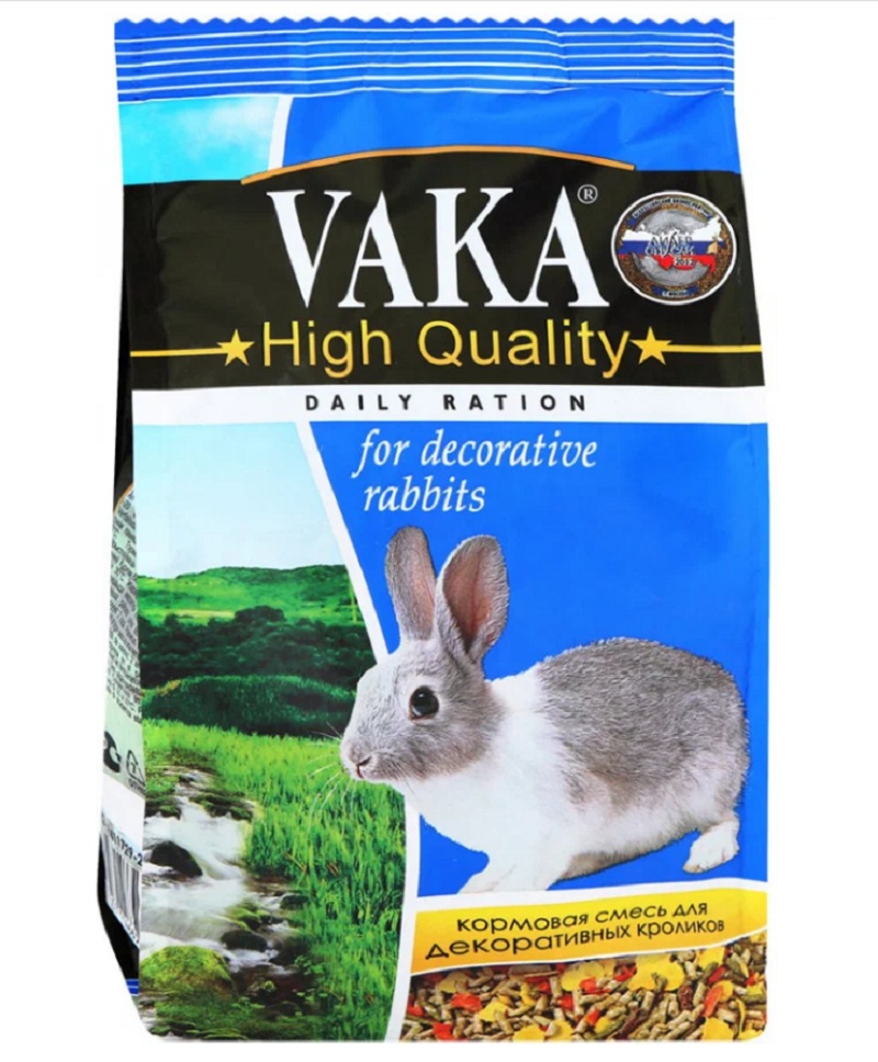 Корм Вака Quality для декоративных кроликов 500г - интернет-магазин Близнецы