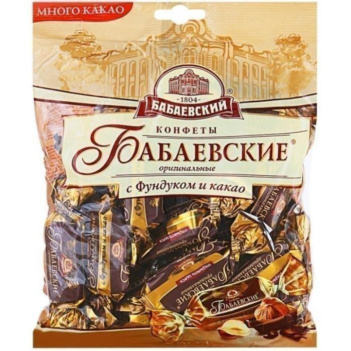 Конфеты Бабаевские Оригинал с фундуком и какао 200г - интернет-магазин Близнецы