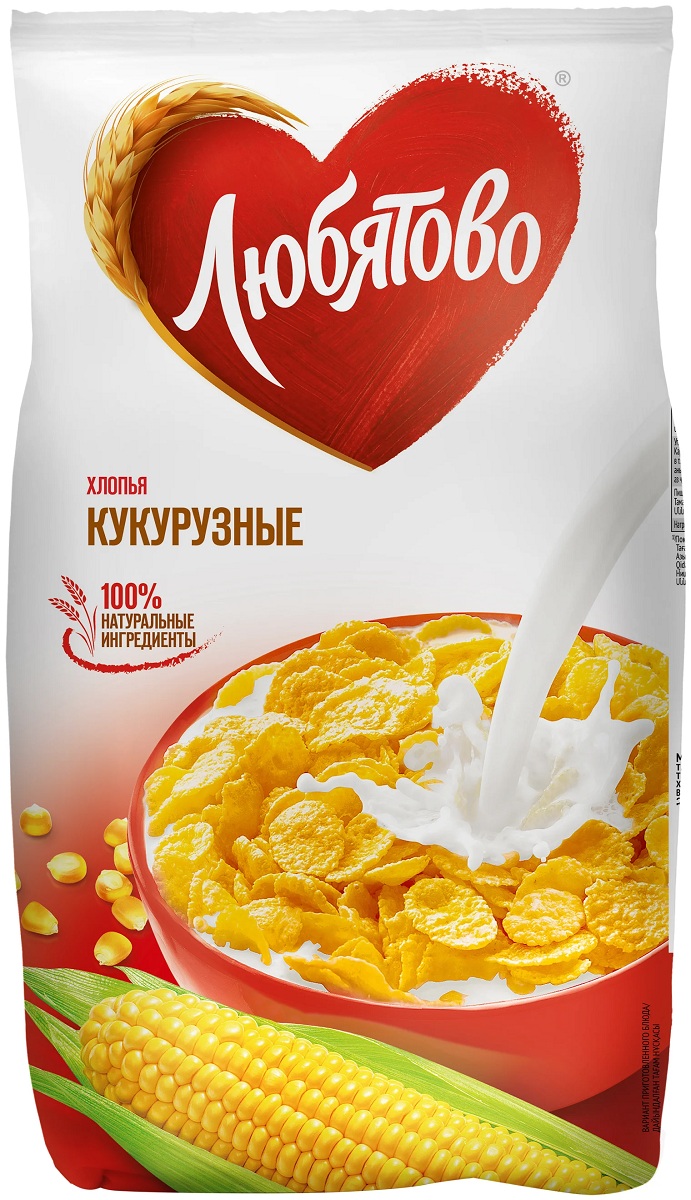 Сух завт Любятово Хлопья кукурузные  - интернет-магазин Близнецы