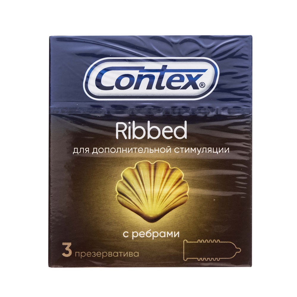Презерватив Contex Ribbed уп  - интернет-магазин Близнецы