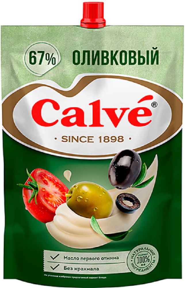 Майонез 67% оливковый  Кальве 400г шт     - интернет-магазин Близнецы