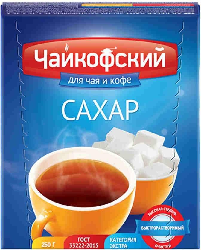 Сахар рафинад Экстра Чайкофский 250г - интернет-магазин Близнецы